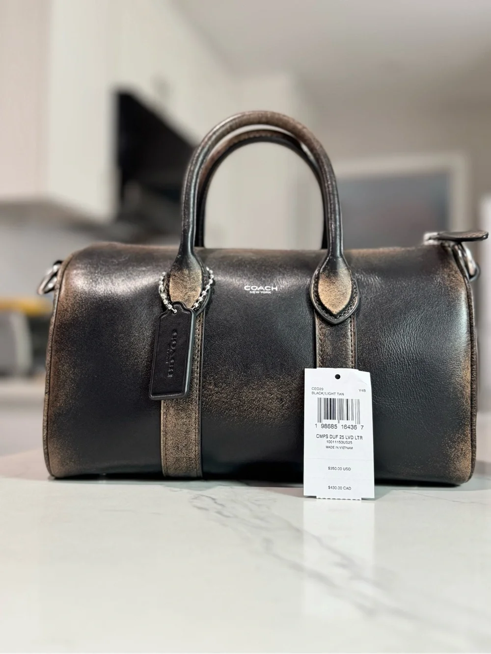NWT - Coach - Compass 25 - Loved Leather - Picture 2 of 7